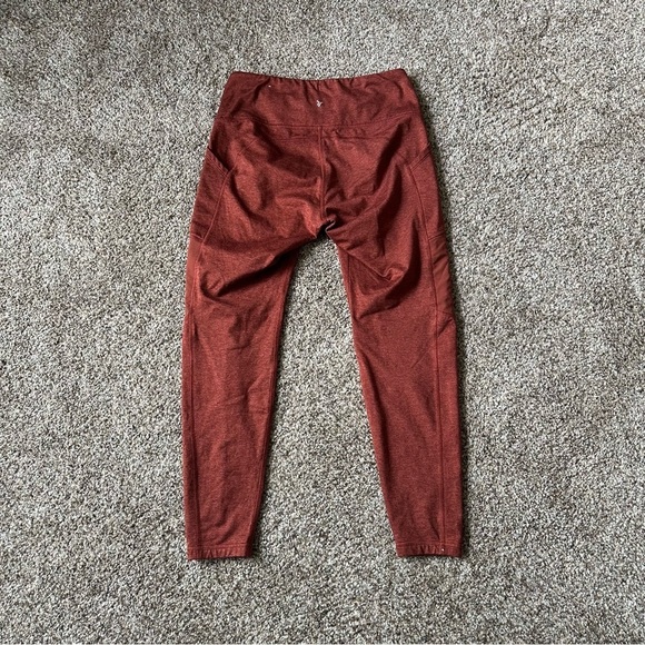Old Navy active high rise leggings with pockets burnt orange women’s medium EUC - Picture 2 of 5
